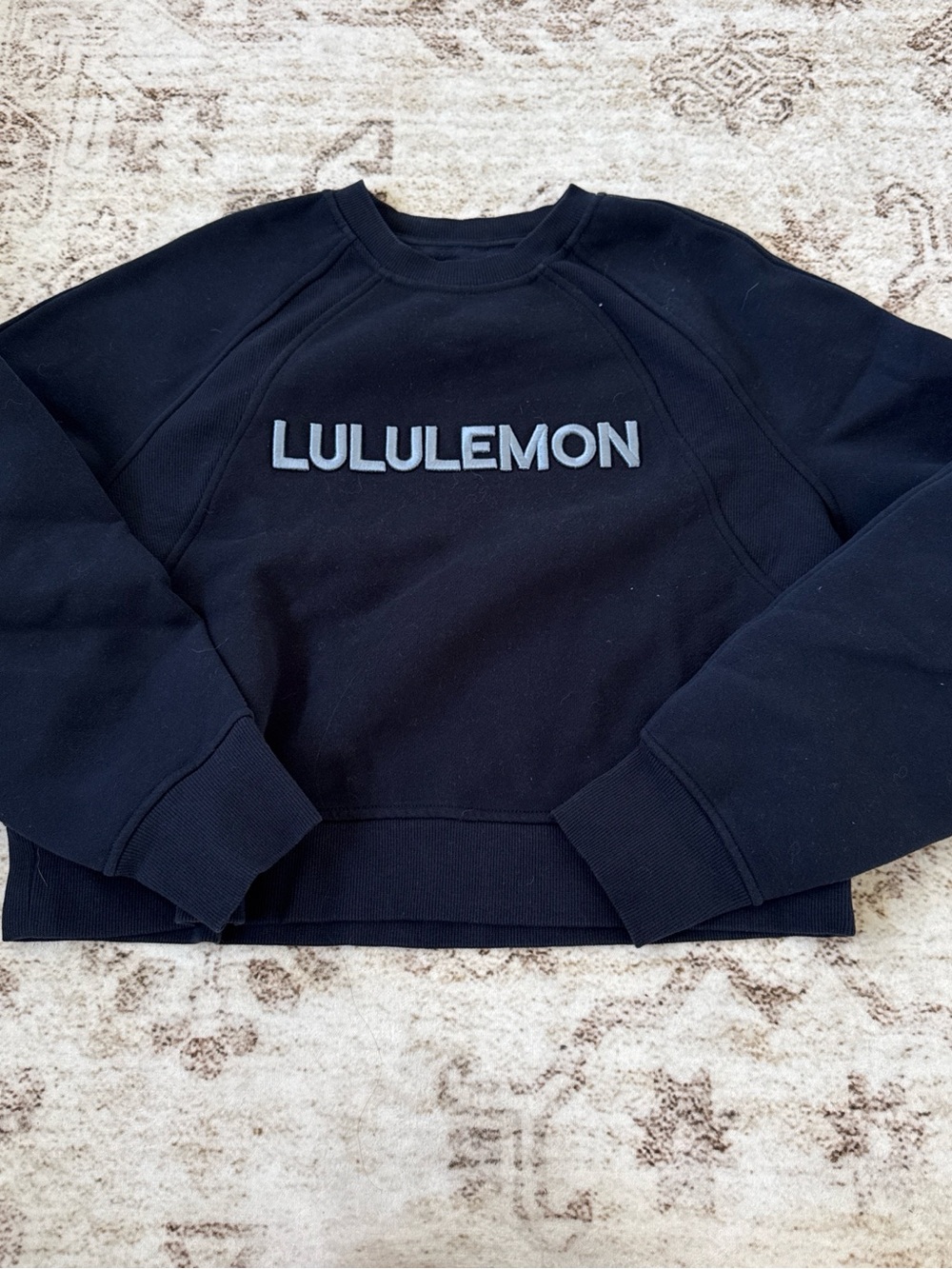 lululemon athletica navy crewneck